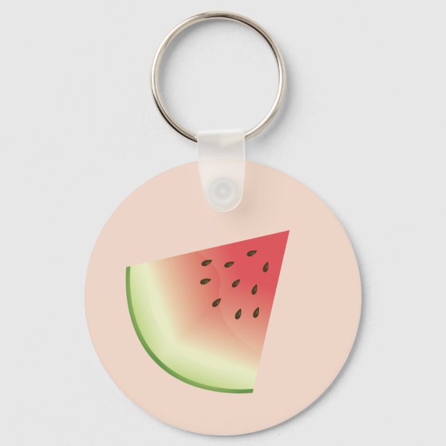 Llavero Ilustracion Personalizado de rebanada de fruta de  (Anverso)