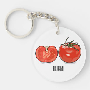 Llavero Ilustracion personalizado de tomate