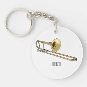 Llavero Ilustracion personalizado de Trombone
