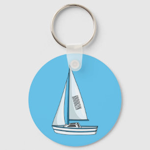 Llavero Ilustracion personalizado de velero
