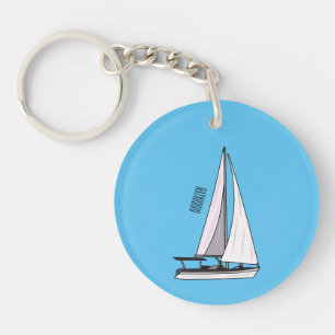 Llavero Ilustracion personalizado de velero