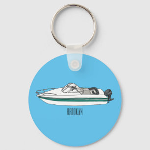 Llavero Ilustracion personalizado en motocicleta