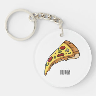 Llavero Ilustracion personalizado Pizza
