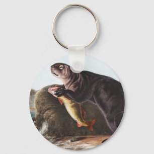 Llavero Ilustracion Sea Otter (Enhydra marina)