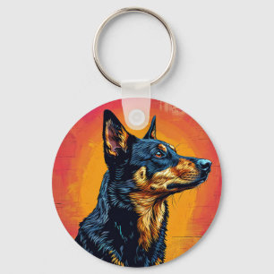 Llavero Ilustración Vectorial de Perro
