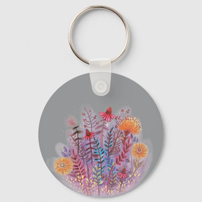 Llavero ilustracion vegetal (Anverso)