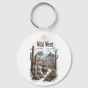 Llavero Ilustracion Wild West Adventure