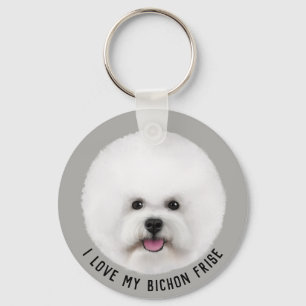 Llavero ilustrado Frise de Bichon