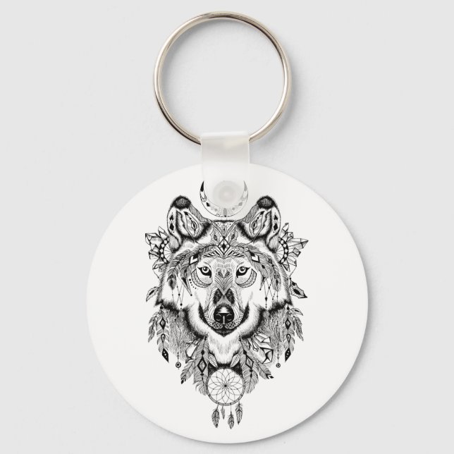 Llavero Ilustrador de Wolf Dream (Anverso)