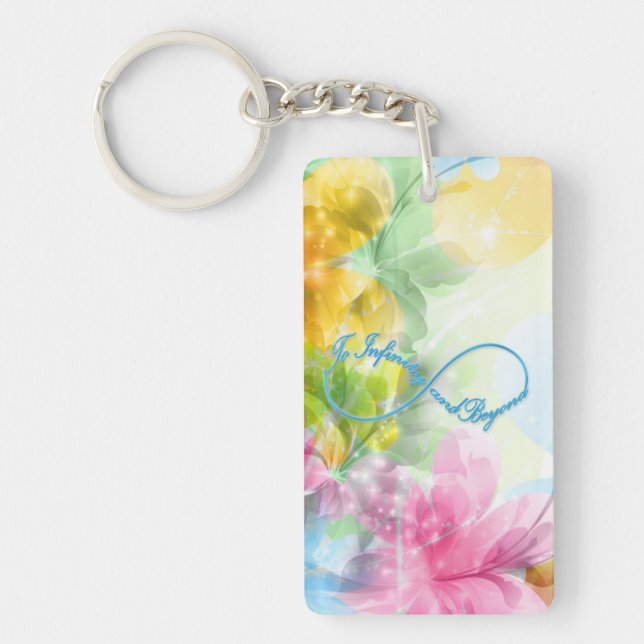 Llavero Ilustrante símbolo Infinity "Hacia el infinito y m (Frente)