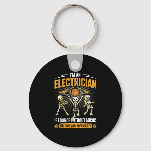 Llavero Im An Electrician - Skeleton Halloween Costume Fun (Anverso)