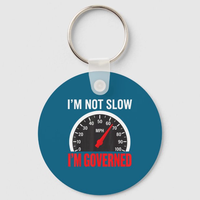 Llavero I'm Governed Speed Limiter Funny Trucker Truck Dri (Anverso)