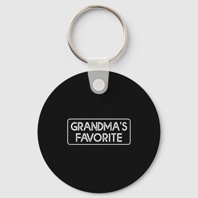 Llavero I'm Grandma's Favorite Funny Grandson Granddaughte (Anverso)