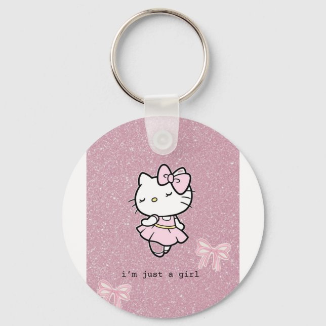 Llavero I'm just a girl key chain (Anverso)
