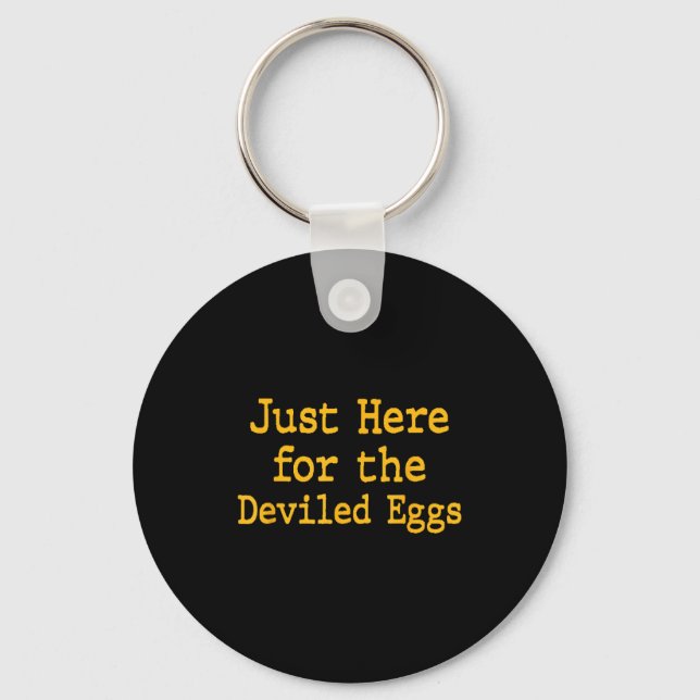 Llavero I'm Just Here For The Deviled Eggs Thanksgiving Fu (Anverso)