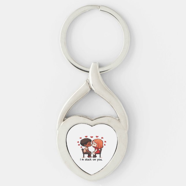 Llavero Im Stuck On You Classic Love Design  (Anverso)