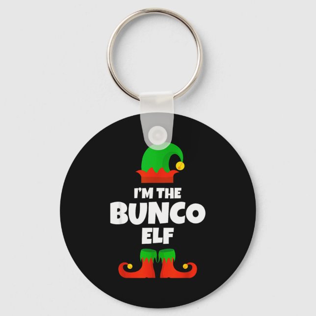 Llavero I'm The Bunco Elf Family Pajama Christmas Funny Bu (Anverso)