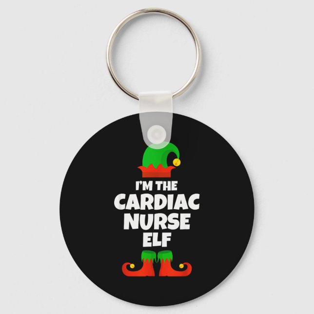 Llavero I'm The Cardiac Nurse Elf Family Pajama Christmas  (Anverso)