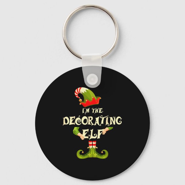 Llavero I'm The Decorating Elf Shirt Women Christmas Pajam (Anverso)