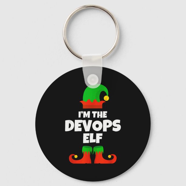 Llavero I'm The Devops Elf Family Pajama Christmas Enginee (Anverso)