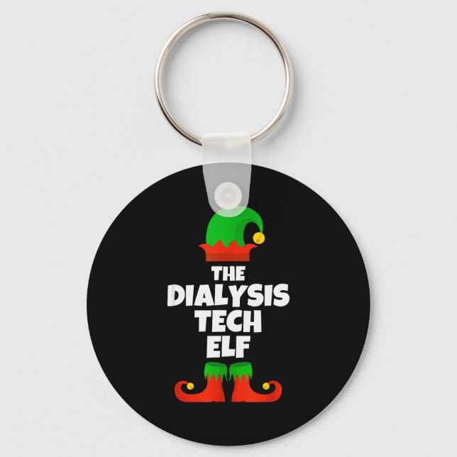 Llavero I'm The Dialysis Tech Elf Family Pajama Christmas  (Anverso)