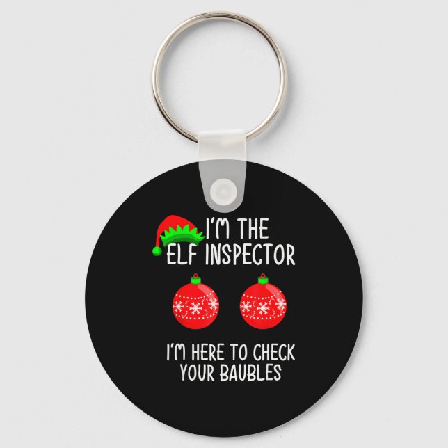 Llavero I'm The Elf Inspector Funny Baubles Christmas Elf  (Anverso)