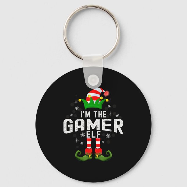 Llavero I'm The Gamer Elf Christmas Family Pjs Costume  (Anverso)