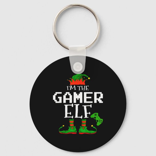 Llavero I'm The Gamer Elf Family Matching Gaming Christmas (Anverso)