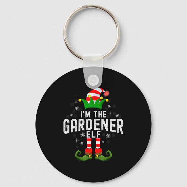 Llavero I'm The Gardener Elf Christmas Family Pjs Costume  (Anverso)