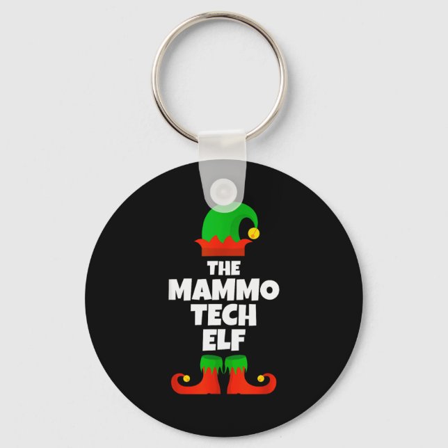 Llavero I'm The Mammo Tech Elf Family Pajama Christmas Mam (Anverso)