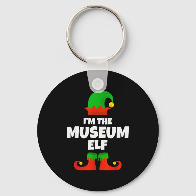 Llavero I'm The Museum Elf Family Pajama Christmas Funny  (Anverso)