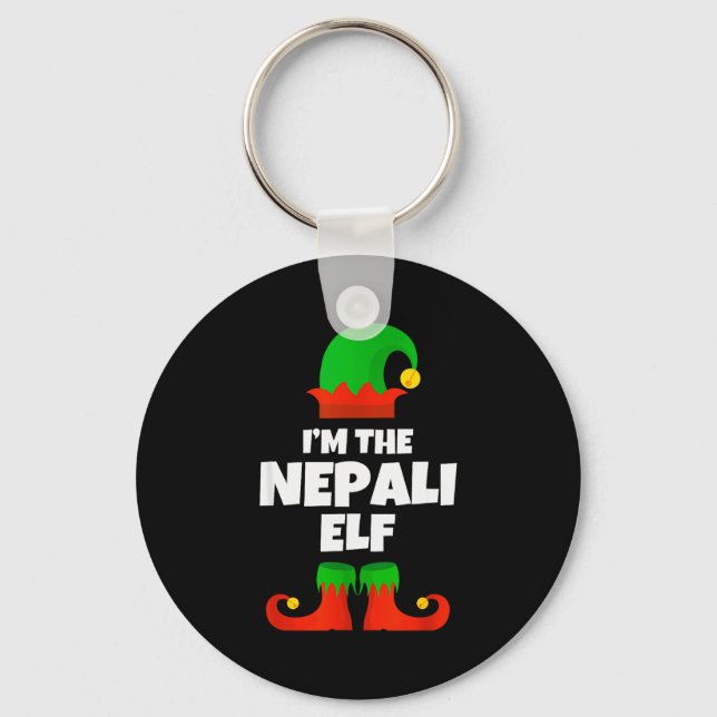 Llavero I'm The Nepali Elf Family Pajama Christmas Funny N (Anverso)