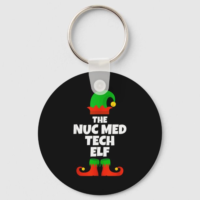 Llavero I'm The Nuc Med Tech Elf Family Pajama Christmas F (Anverso)