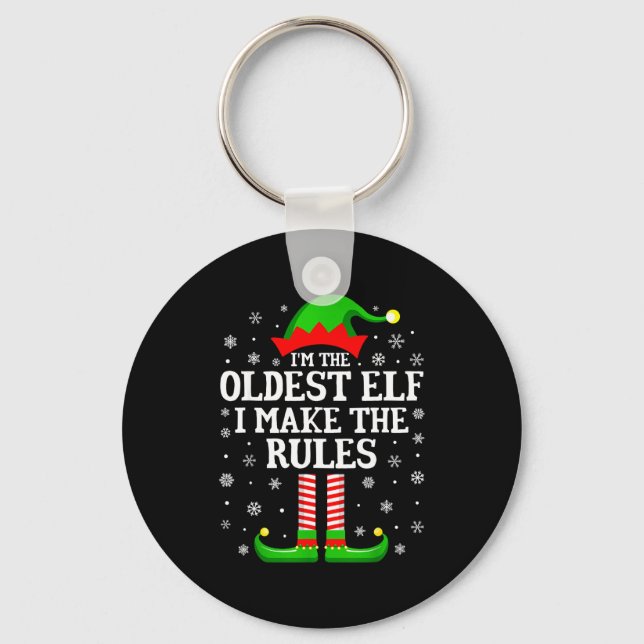 Llavero I'm The Oldest Elf Funny Christmas Family Matching (Anverso)