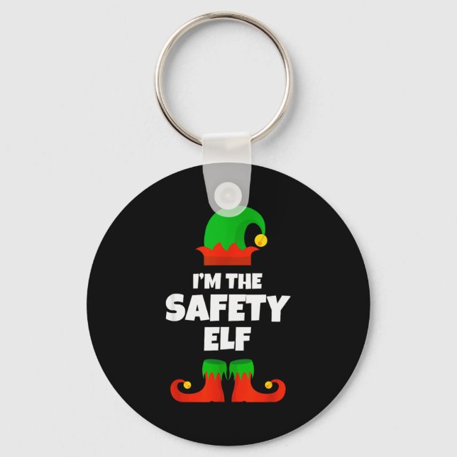 Llavero I'm The Safety Elf Family Pajama Christmas Funny  (Anverso)