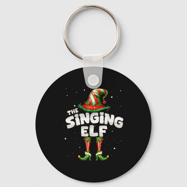 Llavero I'm The Singing Elf Family Matching Group Christma (Anverso)