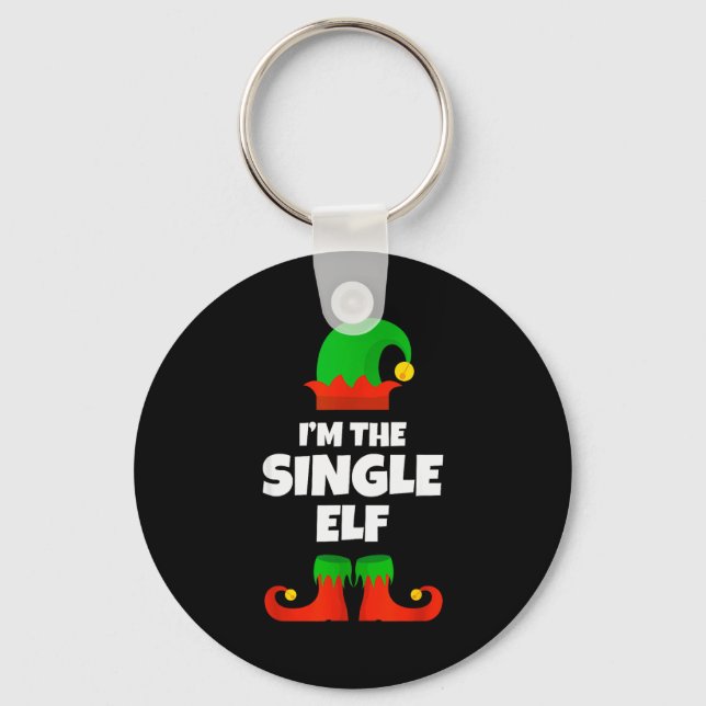Llavero I'm The Single Elf Family Pajama Christmas Funny  (Anverso)