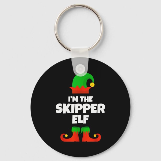 Llavero I'm The Skipper Elf Family Pajama Christmas Funny  (Anverso)