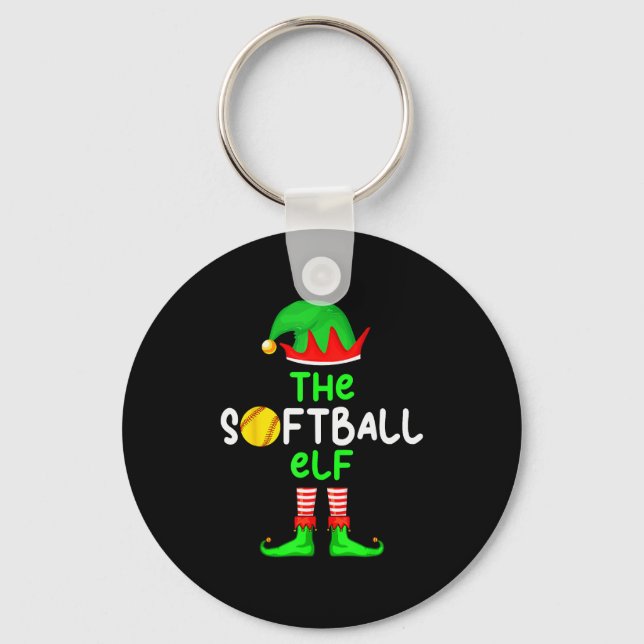 Llavero I'm The Softball Elf Christmas Family Matching Paj (Anverso)