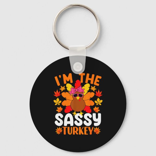 Llavero I'm The Sy Turkey Shirt Funny Turkey Thanksgiving  (Anverso)
