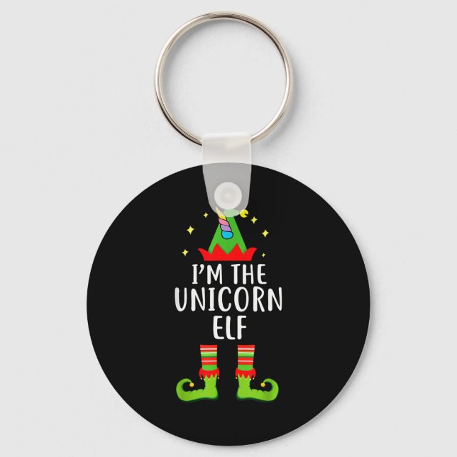 Llavero I'm The Unicorn Elf Matching Family Group Christma (Anverso)
