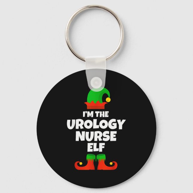 Llavero I'm The Urology Nurse Elf Family Pajama Christmas  (Anverso)