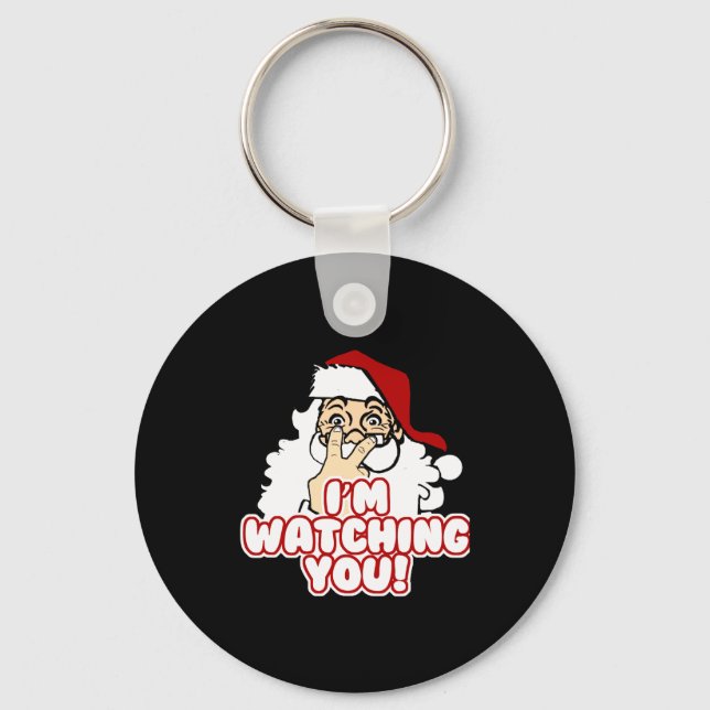 Llavero Im Watching You Christmas Santa Claus  (Anverso)