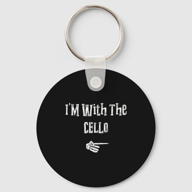 Llavero I'm With Cello Halloween Costume Funny Couples Mat (Anverso)