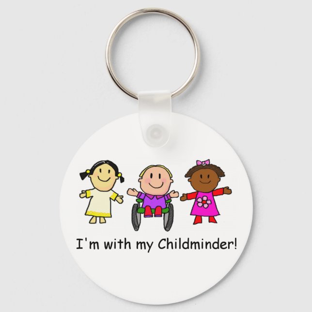 Llavero I'm with my childminder (Anverso)