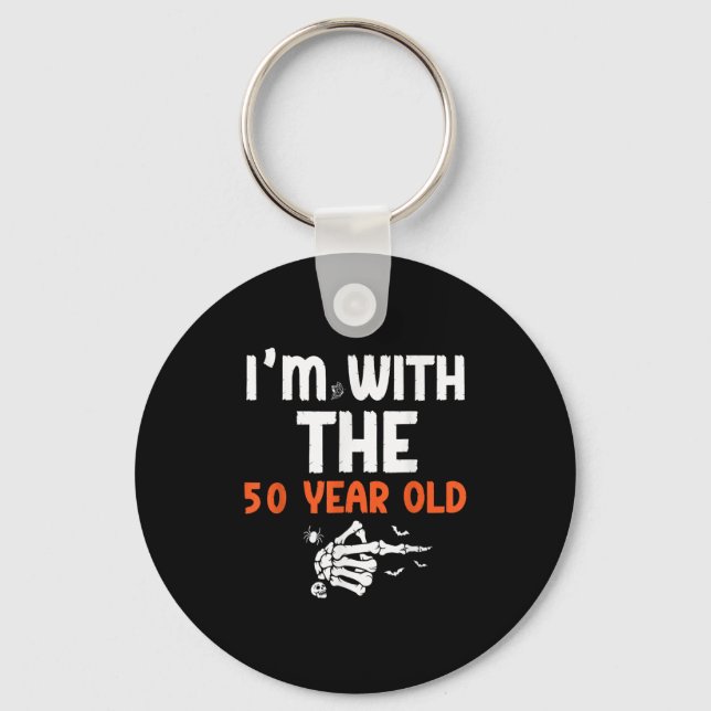 Llavero I'm With The 50 Year Old 50th Birthday Halloween C (Anverso)