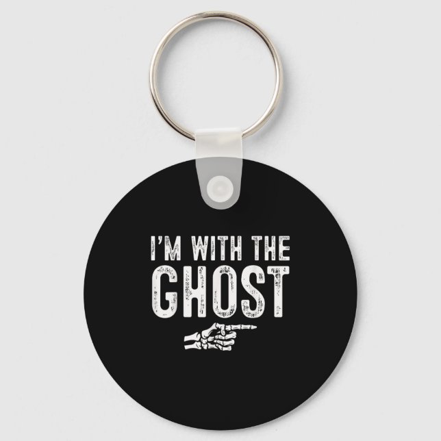 Llavero I'm With The Ghost Easy Costume Halloween Couples  (Anverso)