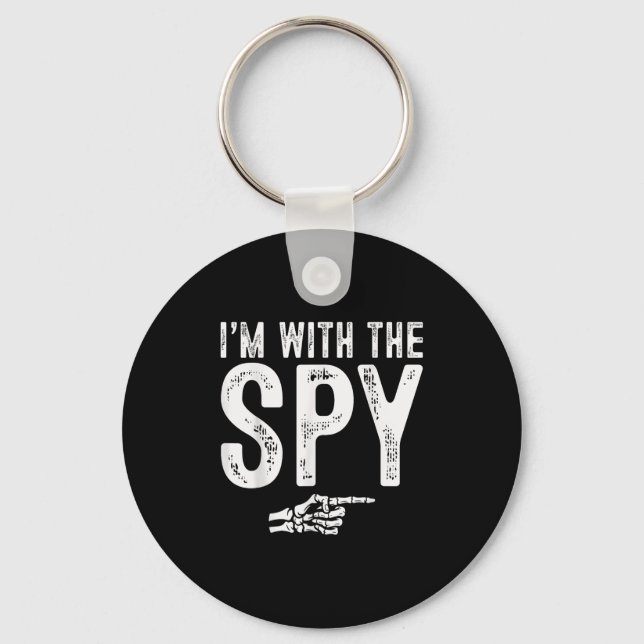 Llavero I'm With The Spy Easy Costume Halloween Couples Ma (Anverso)