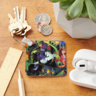 Llavero Imagen con ganado de Franz Marc, Arte Antiguo