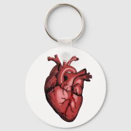 Llavero Imagen de corazón anatómico realista